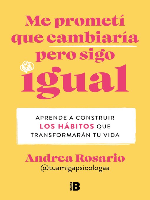 Title details for Me prometí que cambiaría pero sigo igual by Andrea Rosario Sánchez - Available